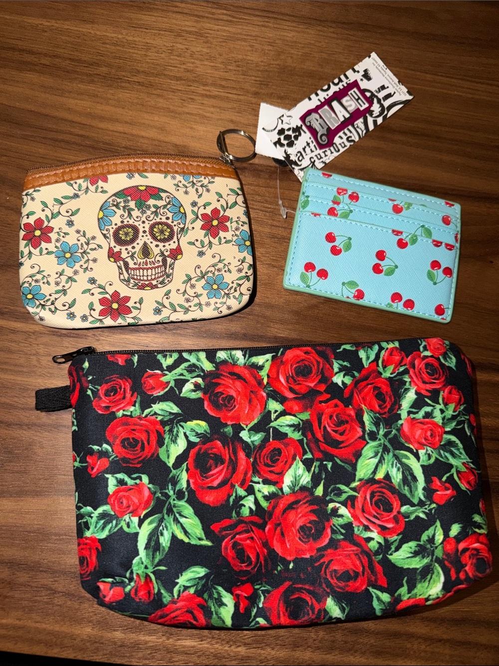 Floral Red Rose Cosmetic Pouch - Women Accessories
BUNDLE OF 3